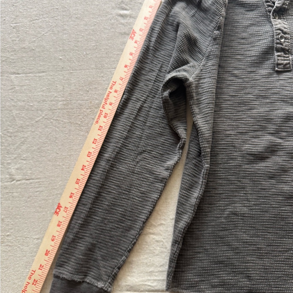 Lucky Brand Brown Long Sleeve Henley - Picture 6 of 8
